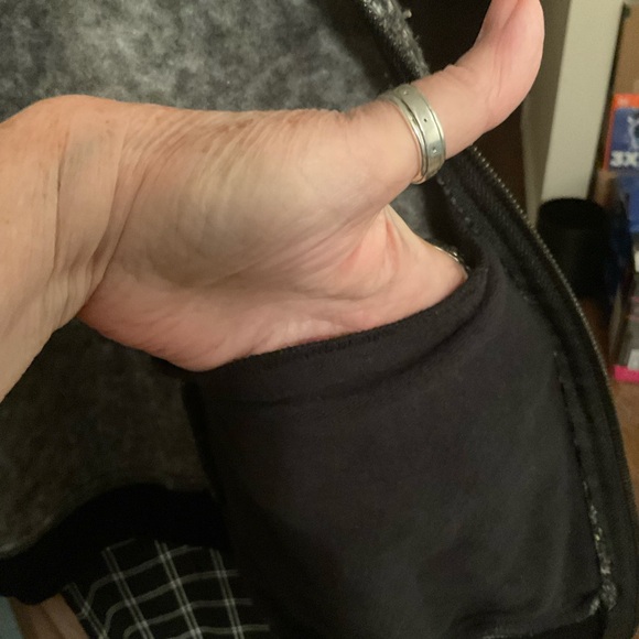 Women's Black and Gray Hooded Jacket - Picture 9 of 11